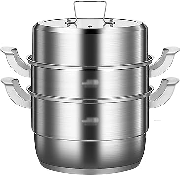 Steamed Pot/stockpot 304 Stainless Steel Multi-Layer Composite Bottom Large Capacity Thickened kitchenware,30cm