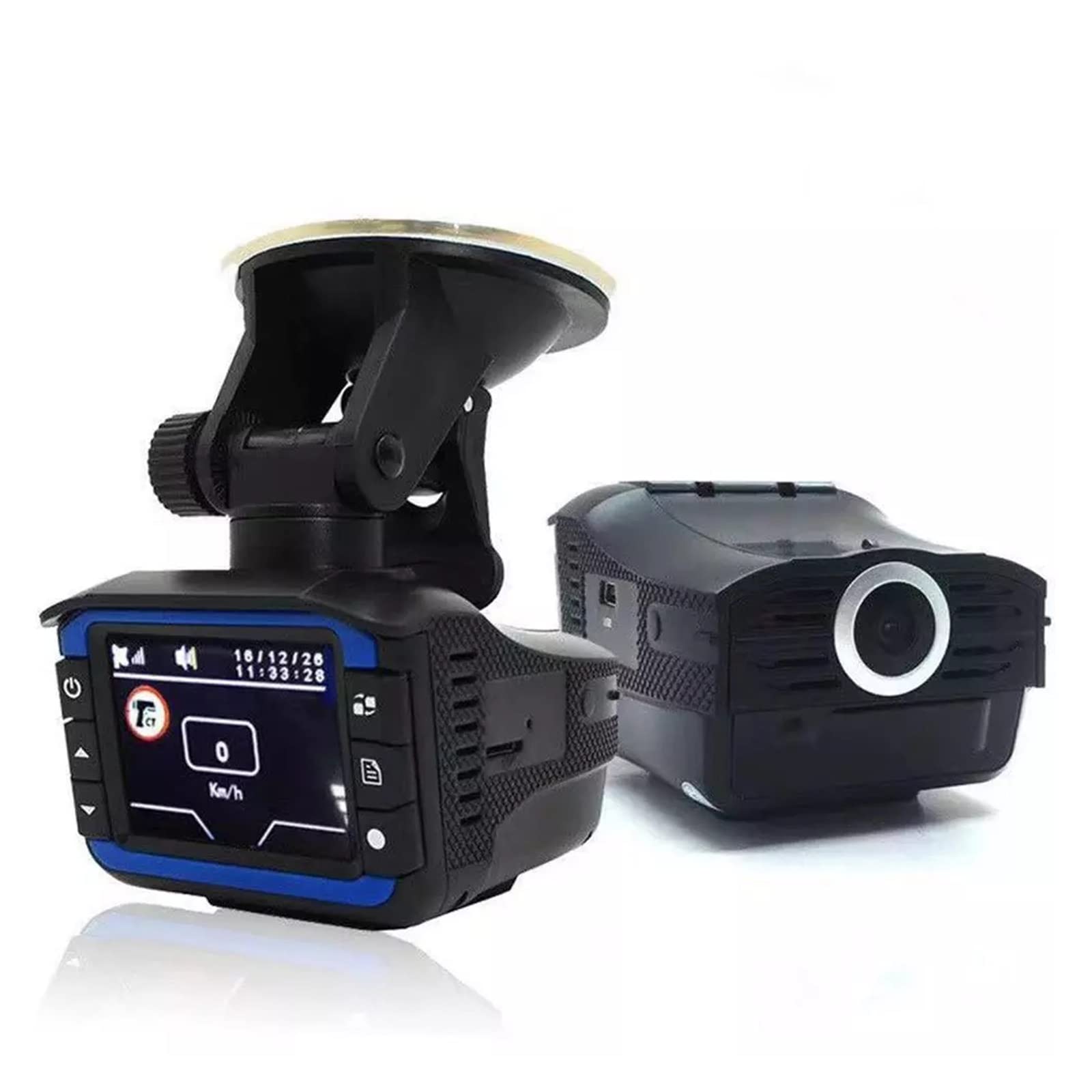 Cámara DVR for Coche 2 en 1, Detector de Radar, cámara de salpicadero, grabadora de vídeo, tacógrafo, Dispositivo de Advertencia de tráfico