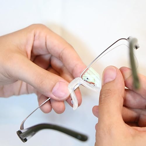 Miniatura 9 de Mobestech 3 almohadillas de silicona en forma de U para gafas, correa de puente, puente antideslizante, cámara de aire enchufable para anteojos