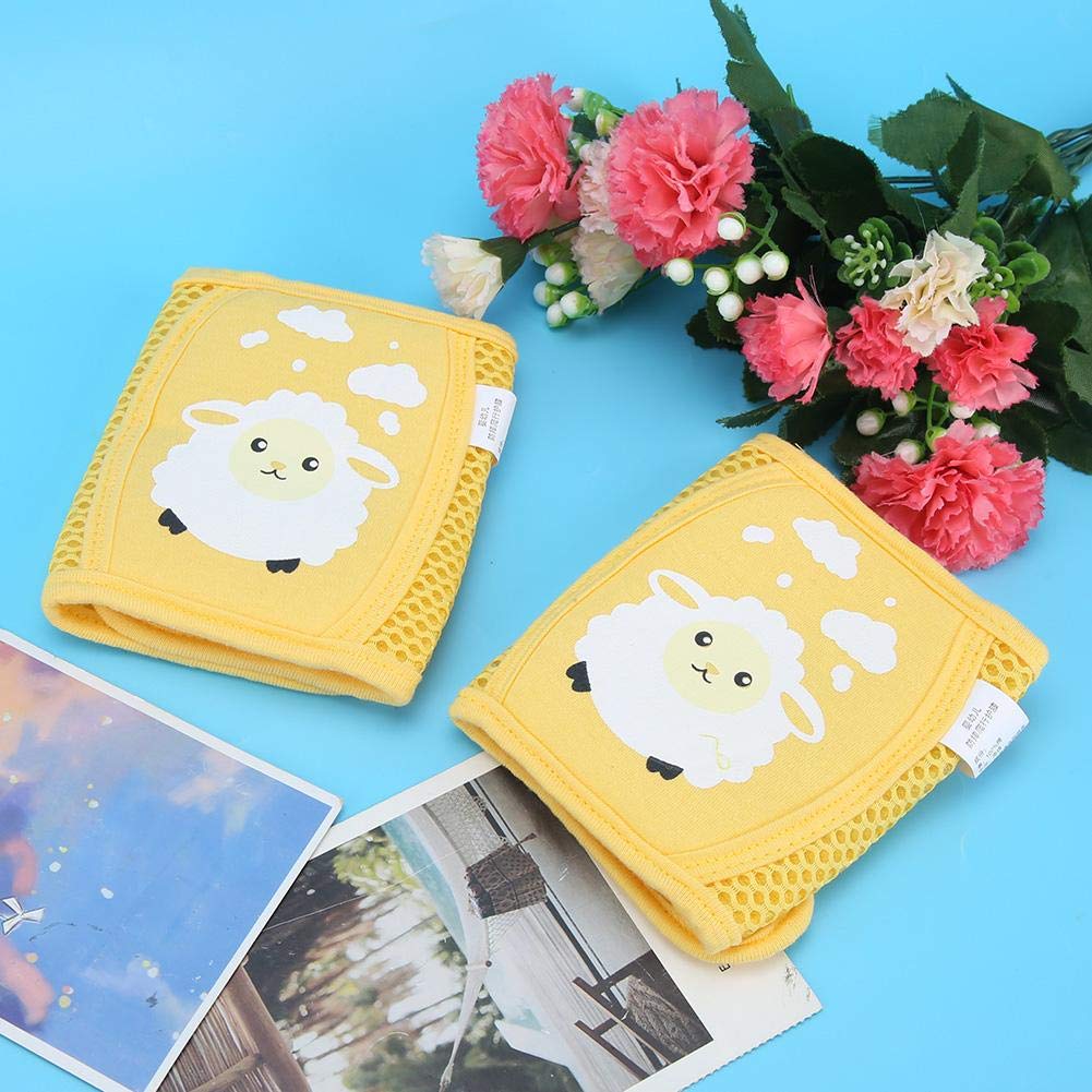 Rodilleras para bebés para gatear, cómodas y suaves protecciones para piernas Accesorios para niños pequeños (Amarillo)