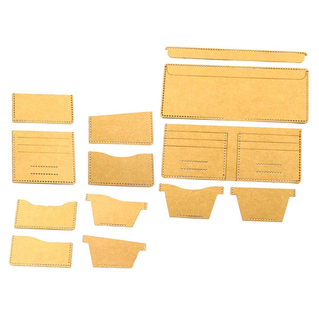 Modèles de patrons cuir LIFKOME pour créer votre propre portefeuille dans votre atelier DIY