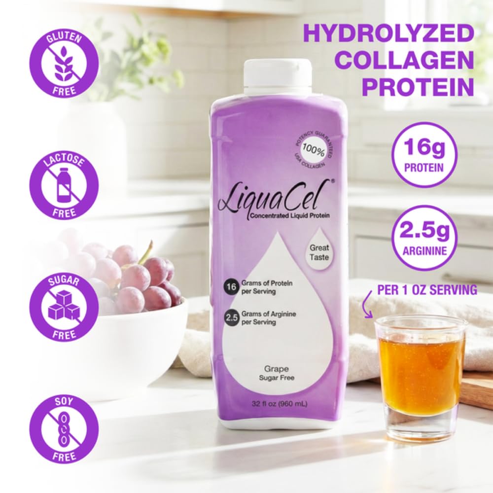 LiquaCel Liquid Protein, Grape Flavor, 32 oz Bottle, 6 Ct — Amazon image 3