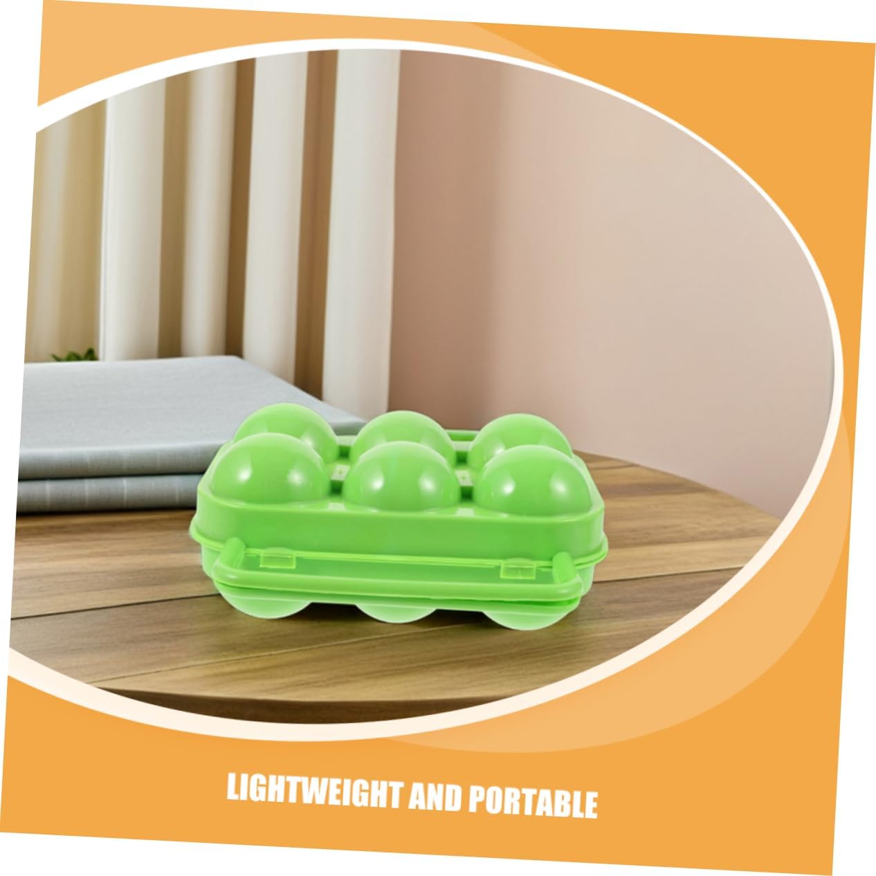 2pcs Plastic Camping Egg Holder Egg Storage Case Outdoor Carrier Cartons for Chicken Portable Travel Container