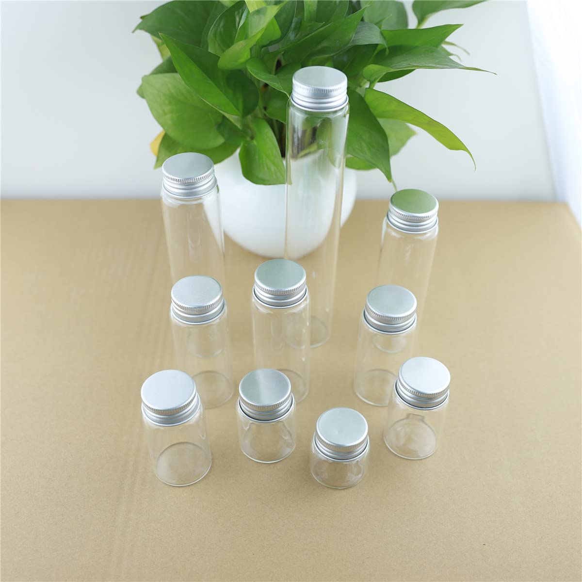STORKY 15 pz/Lotto 37 * 150mm 120ml Provetta Bottiglia di Vetro Vaso Vuoto Contenitore Fai da Te Bottiglie di Stoccaggio di Spezie di Vetro Vasi Contenitori