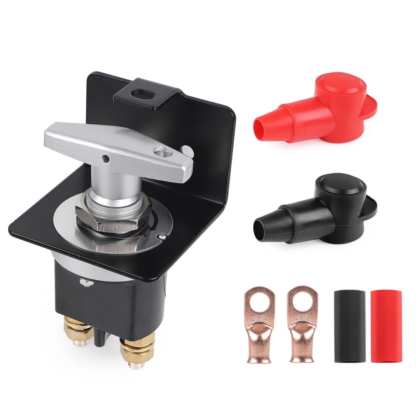 1 Uds 12/48V 1500A for RV Camper Van camión barco coches batería Kill Mass Switch Kit cortador desconectador aislador con soporte de alta resistencia(Has a lock buckle)