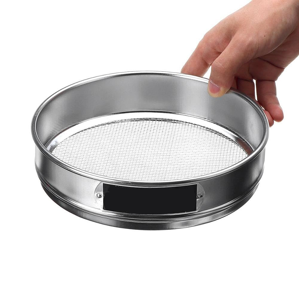 1 colador de harina redondo Premium 304SS-tamiz de cocina de 15cm for hornear, uso en laboratorio y manualidades-2-500 opciones de malla(45)