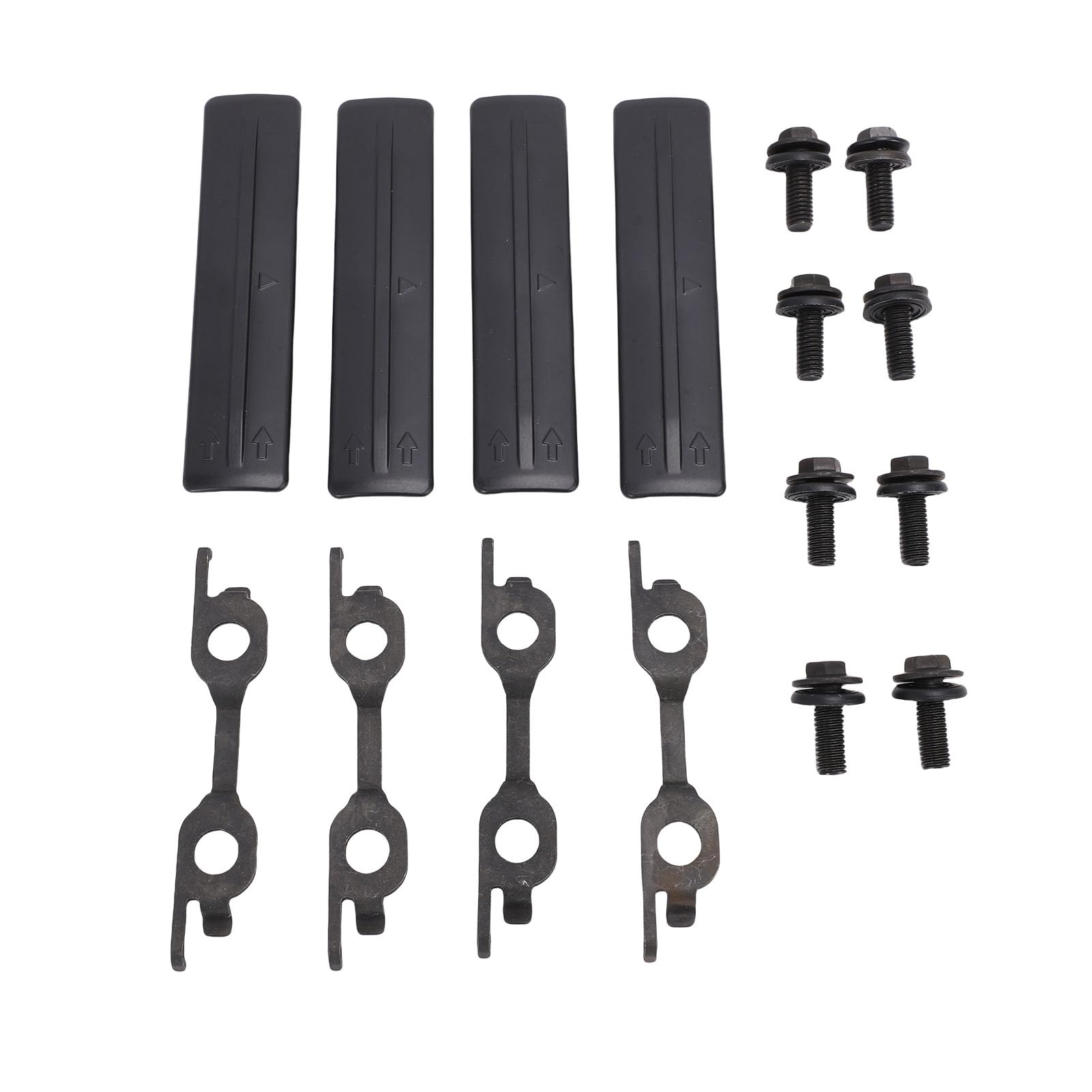 Kit de Retrait de Barres de Toit, Ensemble de Cache-Trous de Galerie de Toit étanche, Cache-Trous en Plastique Noir avec Numéros OEM, Idéal pour Les Véhicules 2006-2018, 75596-35030 08C47