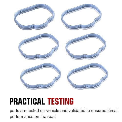 Miniatura 5 de Juntas colector de admisión Juntas inferior y superior Plenum Compatible con Dodge Chrysler Jeep Ram 3.6L 184562A 5184331AC #MS97204 MS97205 12pcs