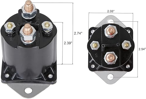 Miniatura 4 de El solenoide de carrito de golf de 12 V reemplaza al OEM 1013609, 1012275, 240-20013, 435-154, se adapta a 1984 en adelante Club Car DS Precedent