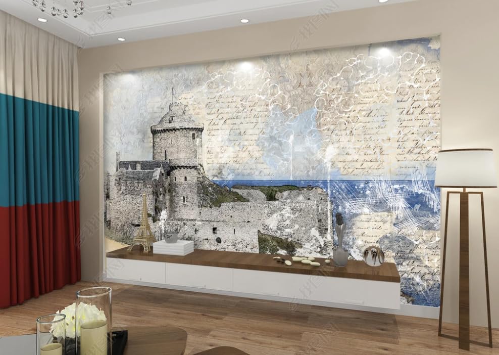 Château papier peint intissé haut de gamme et poster géant 350 cm