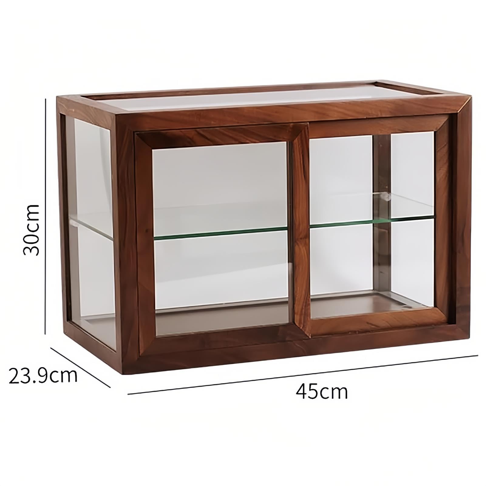 Despensa De Doble Capa, Vitrina De Madera para Objetos De ColeccióN, Vitrina De Mostrador para PanaderíA, Cafetera/Vinoteca, para Sala/Comedor