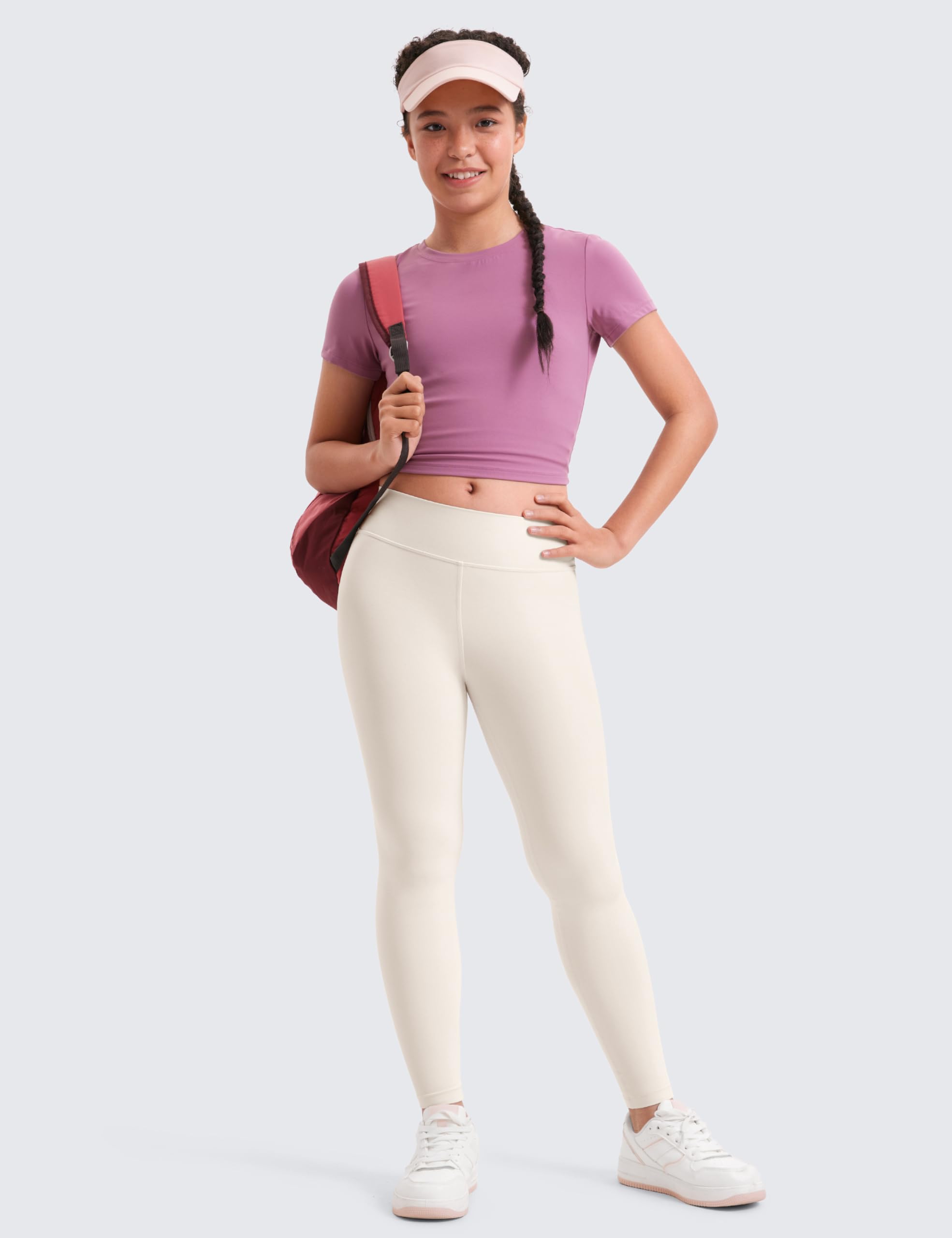 CRZ YOGA Chicas Butterluxe Longitud Total Polainas Atléticas Cintura Alta Salón Bailar Correr Yoga Pantalones