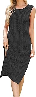 2025 Primavera/Verano Nuevo Mar Vacaciones Playa Vestido Largo Moda Sudadera con Capucha Color Sólido Señoras Camisa de Punto Vestido de Boda Mujer, Other, S