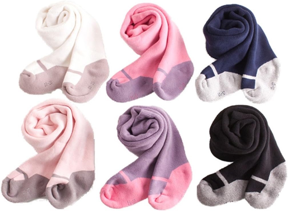 6 Pcs of Kids Baby Toddler Girls Boneless Combed Cotton Tights Leggings Panties