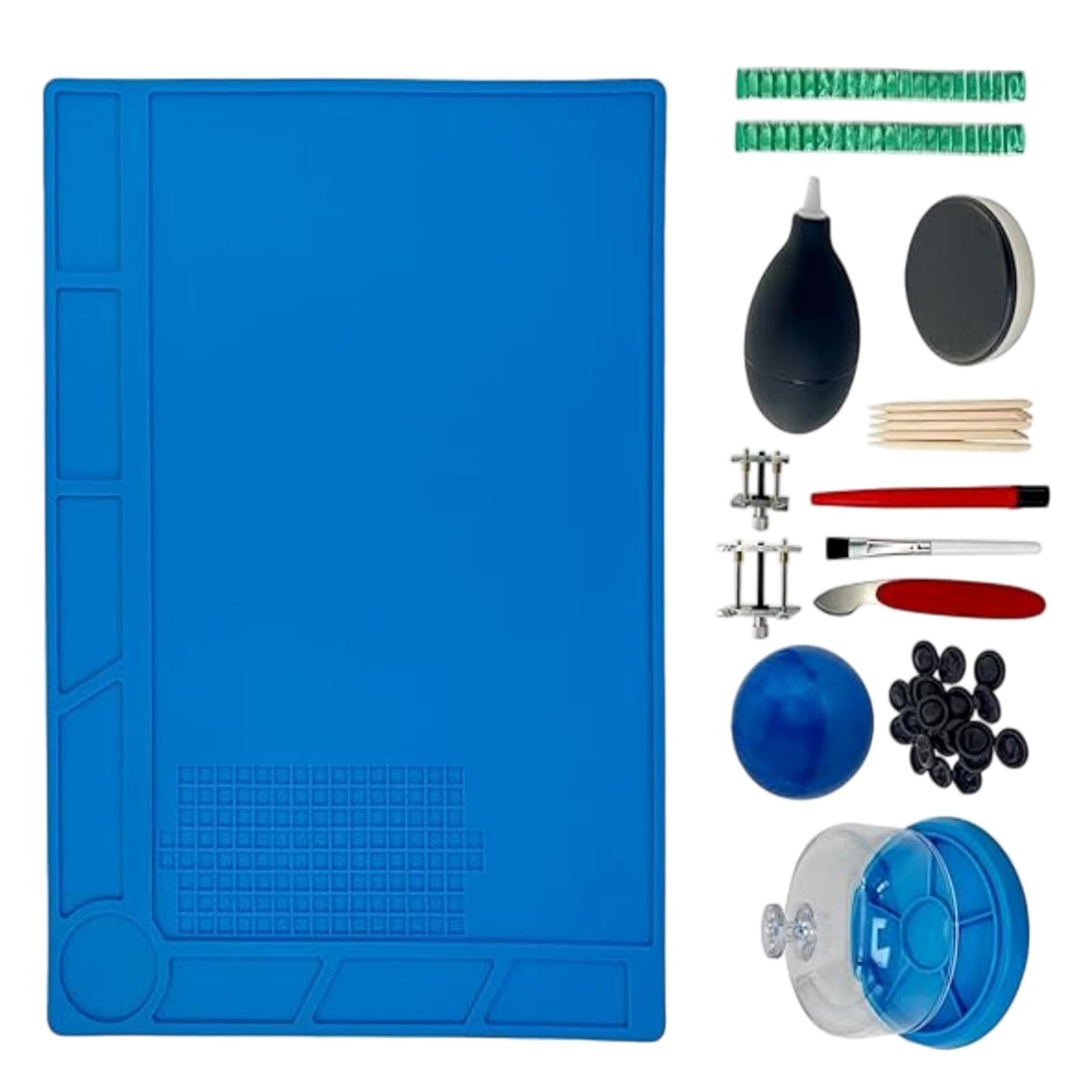 APGLSXY Watch Maintenance Set with Silicone Mat, Clean Brush Repair Tools for NH35 / NH36 Mechanical Watches Enduring Watch Clean & Repair Set