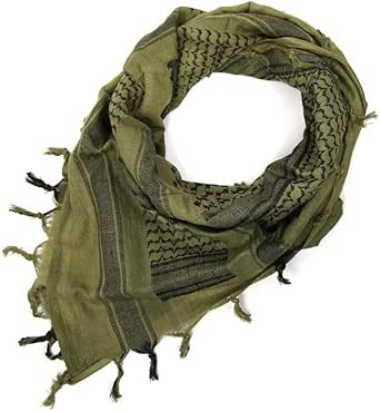 Secpro Shemagh Tactical Military Scarf Turban Arab Lightweight OD Cotton 42x42
