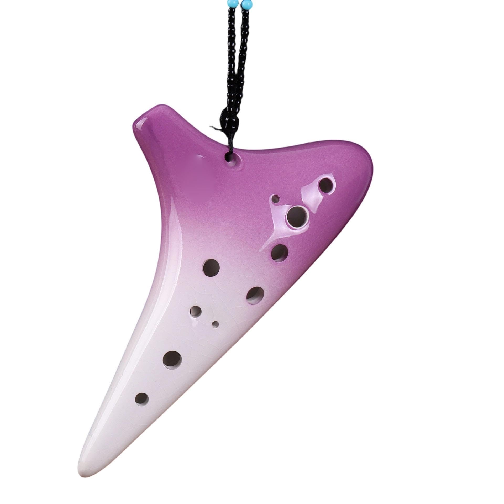 Alto Ocarina Ceramiczna Okaryna Z 12-otworowym Kluczem AF