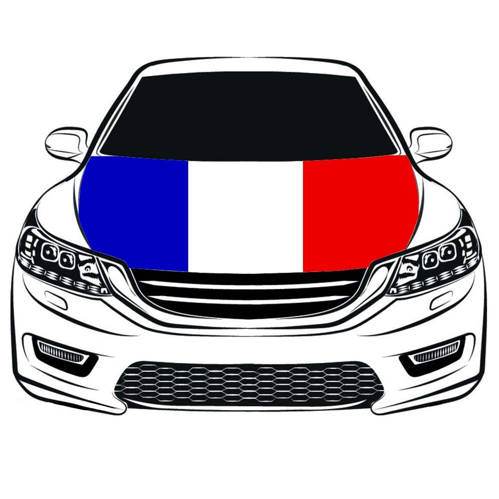 Housse De Capot Voiture Drapeau Palestine - Tissu Polyester/élasthanne Extensible 100x150 Cm - Lavable, Réutilisable Pour SUV, Voitures, Camionnettes