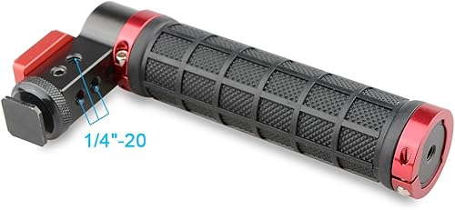 Miniatura 5 de CAMVATE La empuñadura superior se monta en la zapata caliente de la cámara de cine (agarre de goma, rojo)