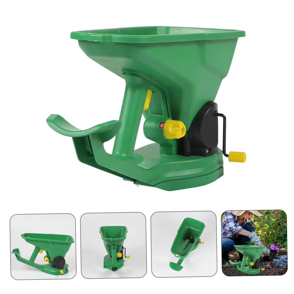 Esparcidor De Mano Sembradora Portátil para Jardín Esparcidor De Semillas Manual Herramienta De Siembra para Jardín Sembradora De Plástico Equipo De Siembra para Jardinería y Ferti