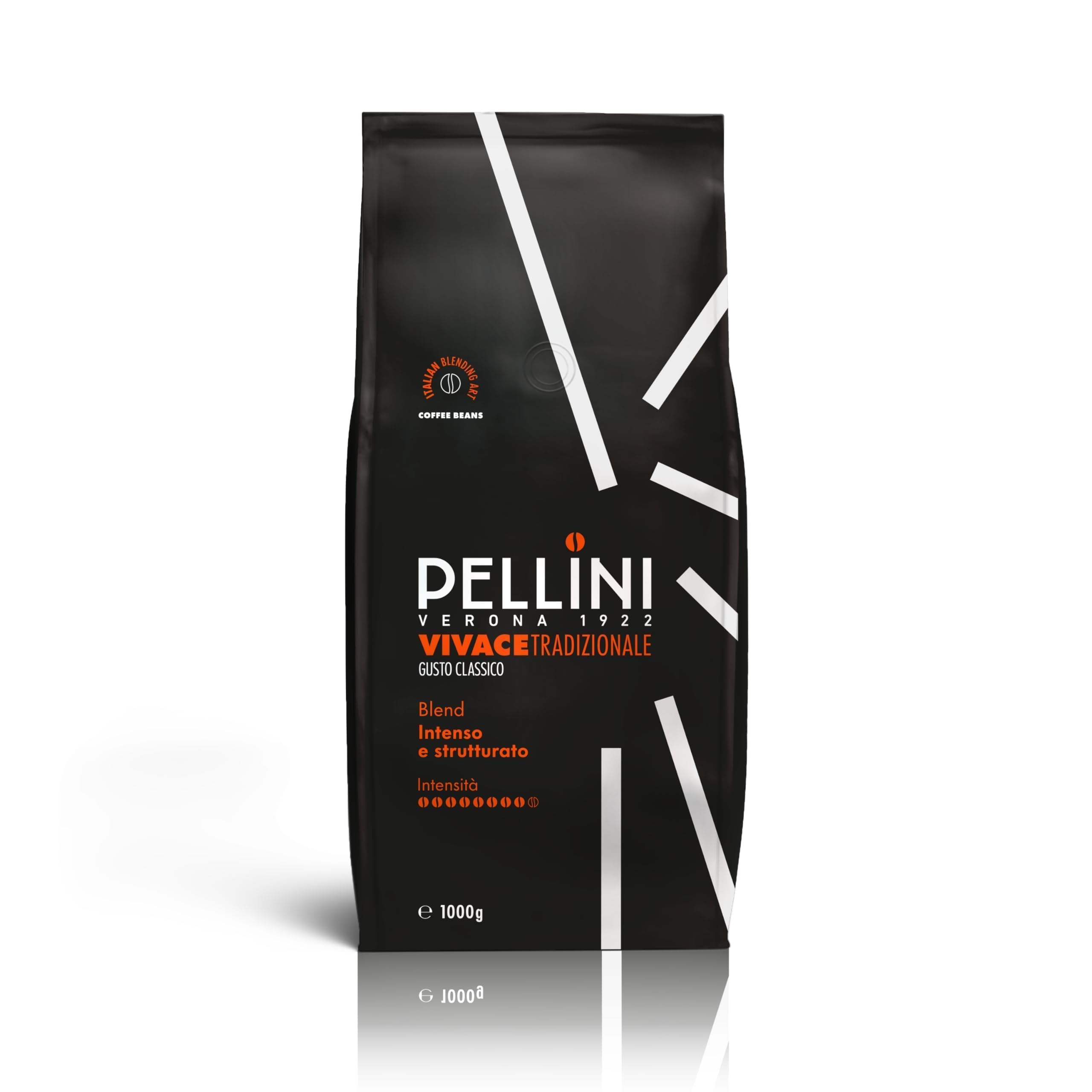 Pellini N.82 Vivace Café en Grano Espresso 1 kg Mezcla Clásica Arábica Robusta Tueste Medio