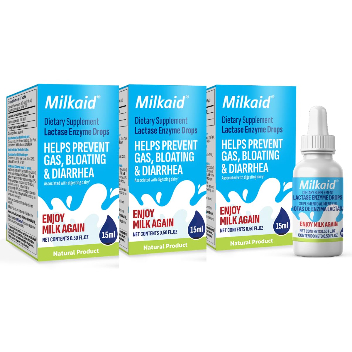Milkaid Lactase Enzyme Drops