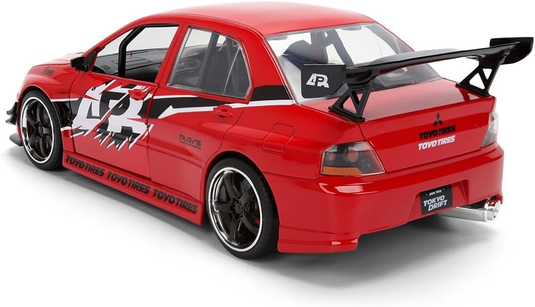 Diecast Model Car Compatible for Fast & Furious 1:24 Scale SEAN's Mitsubishi Lancer Evolution IX Red by Jada 36208
