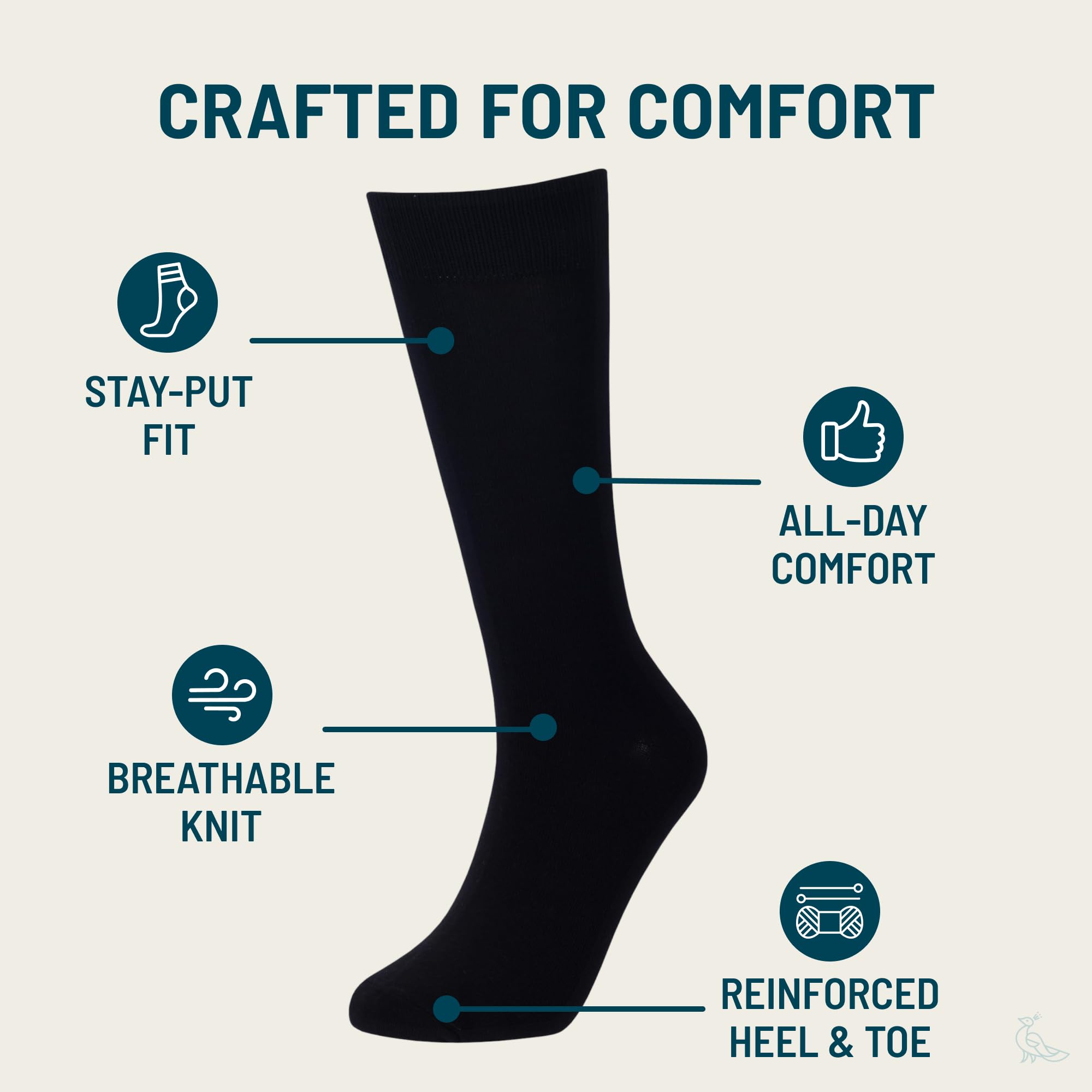 No Cold Feet - Divertidos calcetines negros coloridos para hombre, para vestir, casual, formal, padrinos de boda, paquete de 6, Negro Sólido / Paquete de 6, talla única