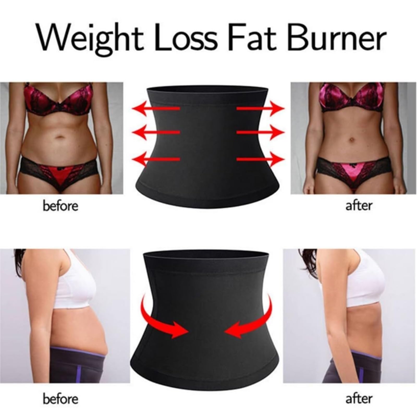 Ceinture Abdominale Perdre Ceinture De Sudation Pour Le Contrôle Du Ventre, Sauna, La Perte Poids, Fitness, L'amincissement Corps Pour Entraînement Fitness