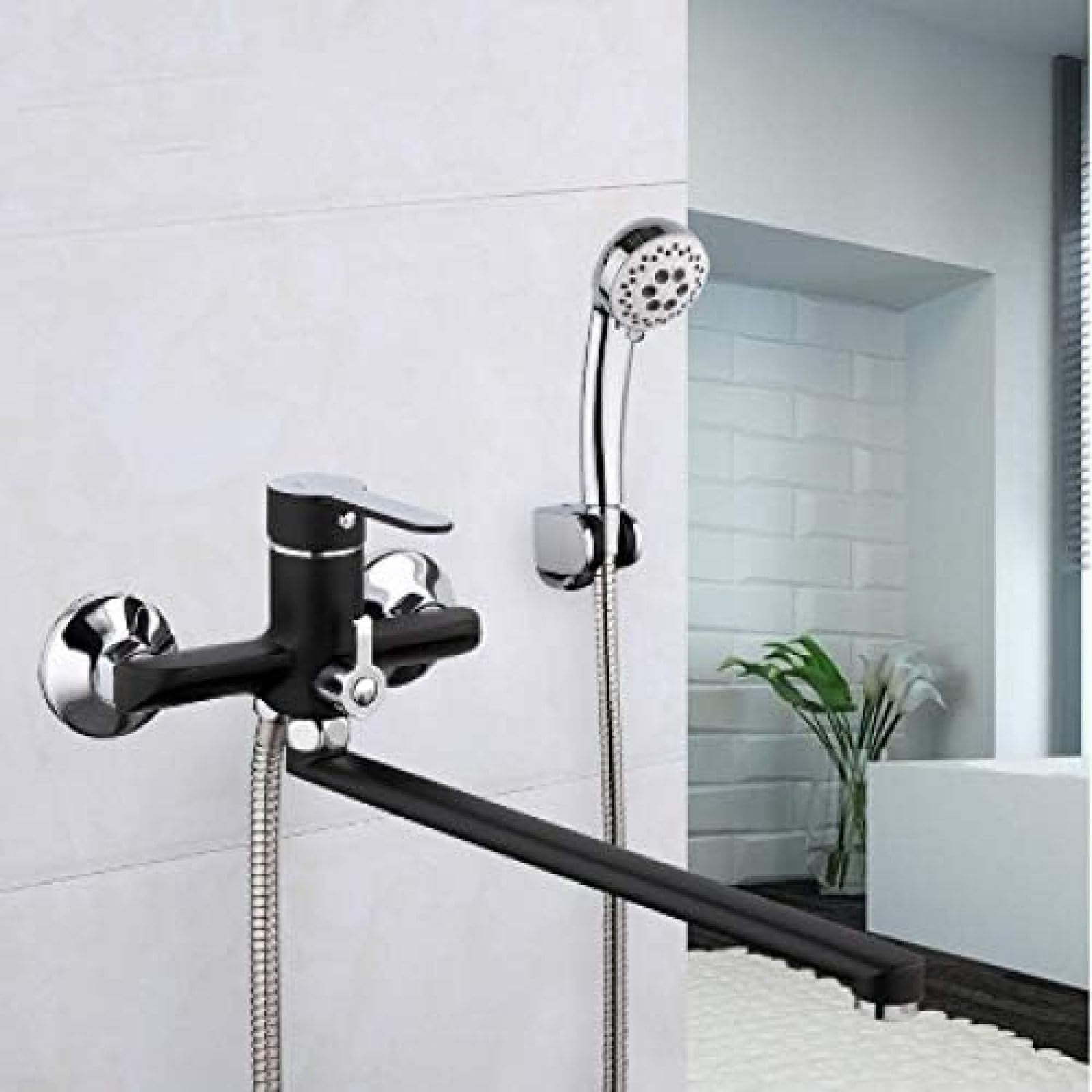 Robinet de bain-douche anti-calcaire pour remplacer une vieille robinetterie fuite
