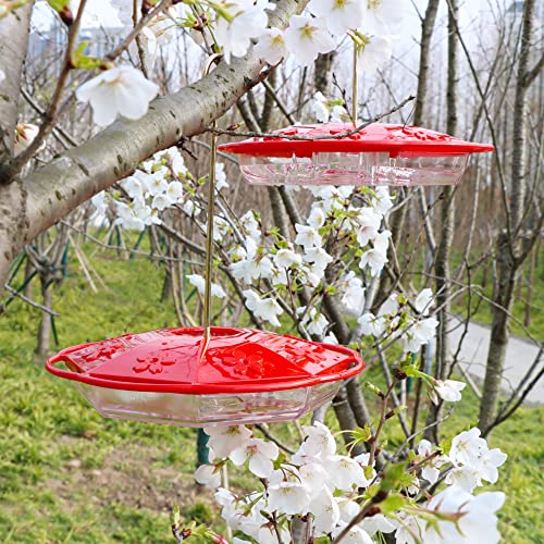 Juegoal 2 Pack Hummingbird Feeders For Outdoors Hanging, 16Oz Hummingbird Feeder With 8 Feeding Ports, Ant Proof Easy To Clean & Refill #TOP6