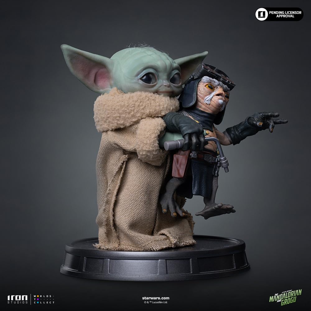 Iron Studios Estatua coleccionable Grogu No Squeezy Movie Grogu Collection Multicolor Polystone Resin 13,7 cm 5.4 pulgadas