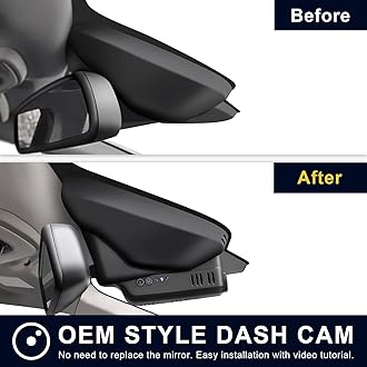 Mangoal Front 4K & Rear 1080p Dash Cam Custom for Volvo XC60 2013 2014 2015 2016 2017(Model A),T5 T6 Gen 1 Facelift Accessories,OEM Look, UHD 2160P Video, WiFi & App,Easy to Install,128GB Card