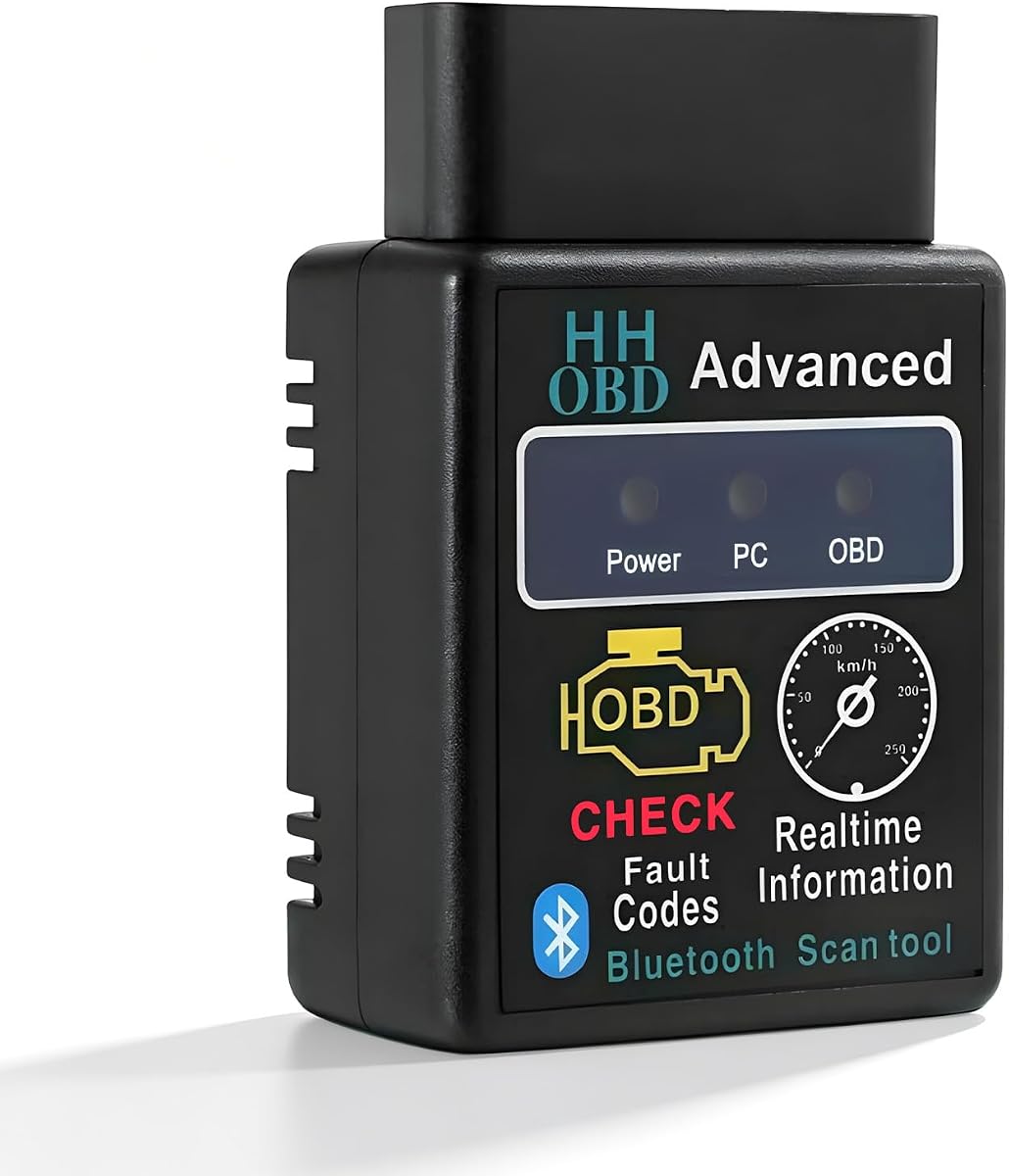 Bluetooth OBD2 Scanner for Car, Wireless OBDII Code Reader Auto Engine Fault Diagnosis Tester, Professional OBD2 Bluetooth Scan Tool Vehicle Interface Adapter for Phone and PC