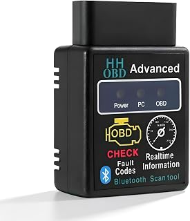 Bluetooth OBD2 Scanner for Car, Wireless OBDII Code Reader Auto Engine Fault Diagnosis Tester, Professional OBD2 Bluetooth Scan Tool Vehicle Interface Adapter for Phone and PC