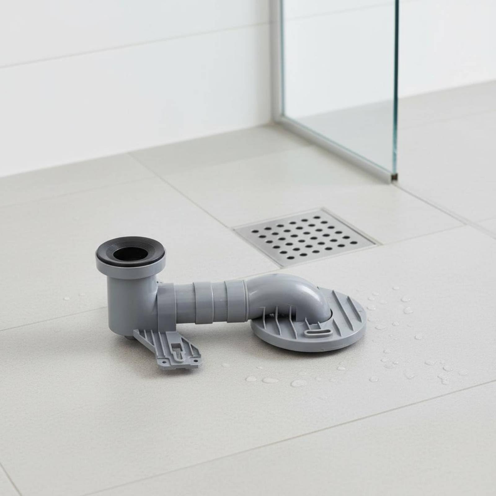 Toilette Versatzadapter Toilettenverschieber Abflussversatz Rohradapter Abflussverlagerer aus PVC für Flexible Neuplatzierung Ohne Aufstemmen Dichte, 400MM, Toto