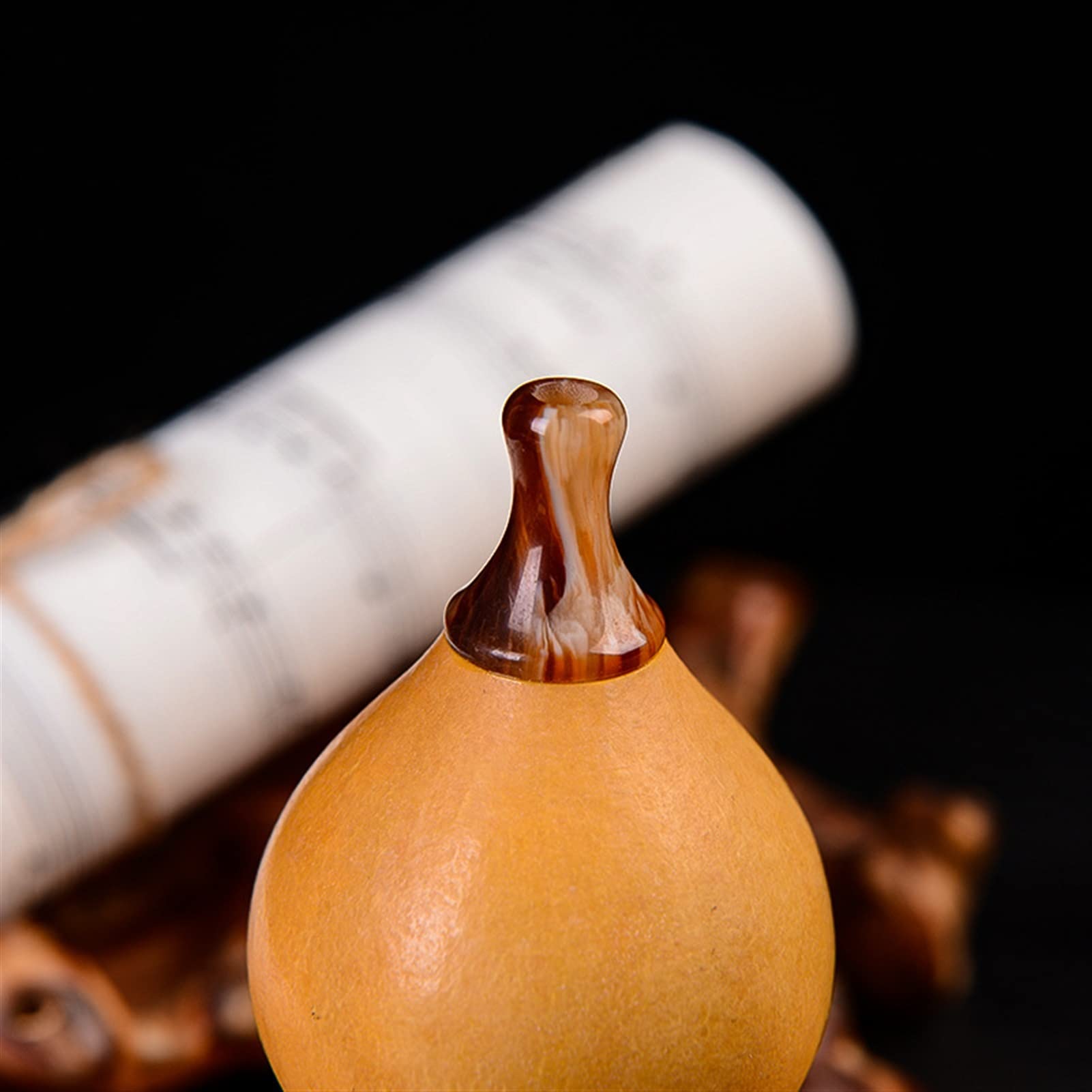 FLFL Gourd-Flöten-Instrument Hulusi-Anfänger Spielen Mahagoni-Ebenholz-Tonpfeife Hulusi-Musikinstrument (Color : 02, Size : C)