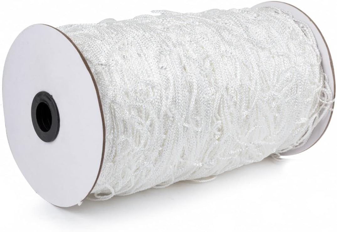 247Garden 6X200FT All-Season Trellis Netting w/ 6in Square Mesh (White, Nylon Gardening Net 1200 Sqft Spool Roll)