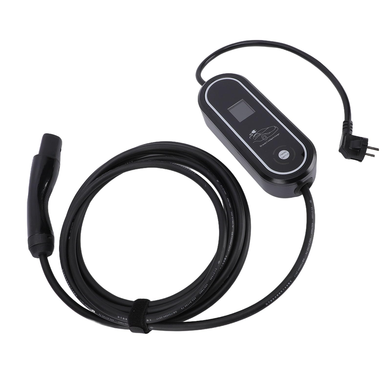 Cargador EV Portátil de Nivel 2, Corriente Ajustable para el Modelo Y 3 S X, con Carga Programada para Propietarios de Vehículos Eléctricos, 23 Pies