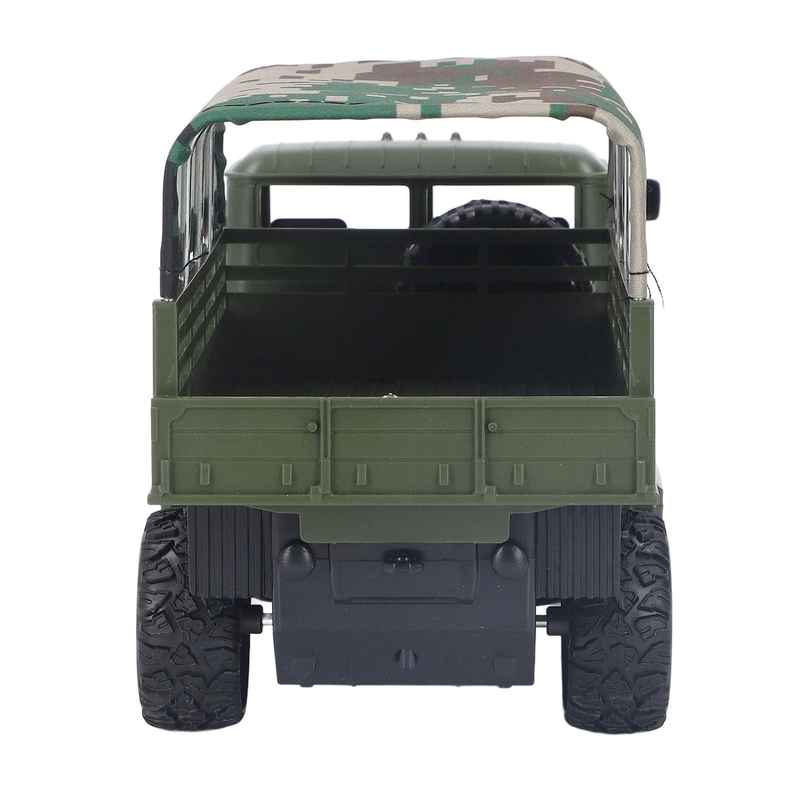 Syrisora Camion Militaire RC, Véhicule télécommandé avec Tente et Lumières Amovibles, pour Garçons et Filles de Plus de 6 Ans (Vert foncé)