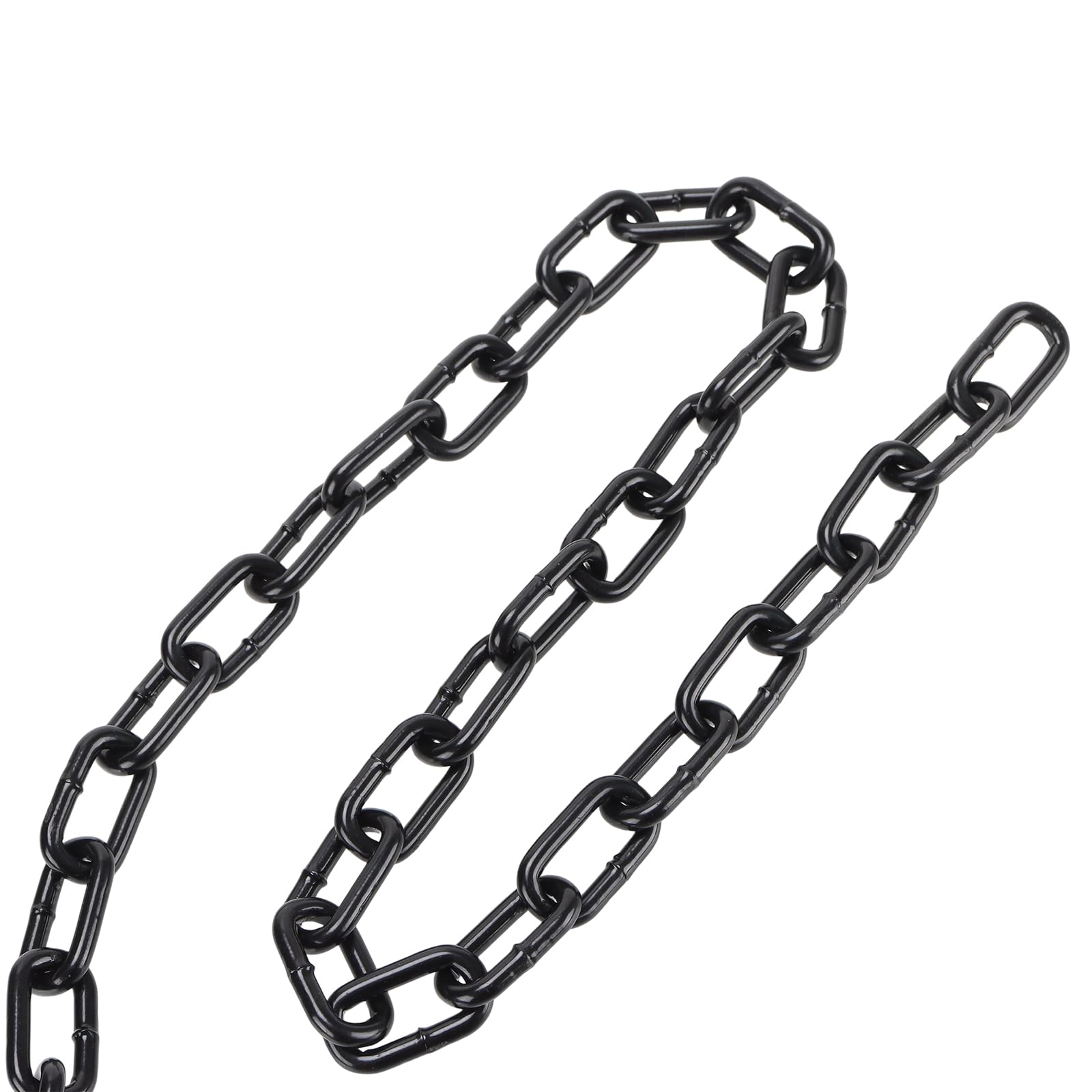 JEUIHAU Catena di sicurezza in metallo nero, 10 m, 6 mm, resistente, per cancelli di recinzione, porte del garage, sedie sospese e serrature di sicurezza