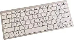 Teclado Bluetooth ABNT2 Ultra Fino Sem Fio – Com Tecla Ç e Command, Compatível com Notebook, Tablet, PC e Celular