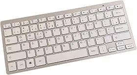 Teclado Bluetooth ABNT2 Ultra Fino Sem Fio – Com Tecla Ç e Command, Compatível com Notebook, Tablet, PC e Celular