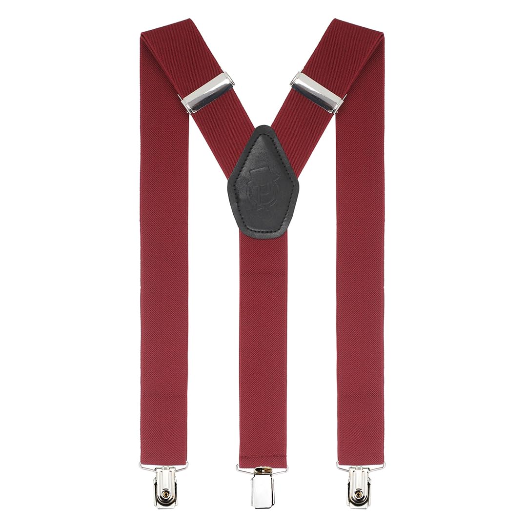 peluche Solid Coloured 3cm Strap Width Elastic Suspenders for Men | Genuine Branded Product-picture-8