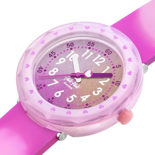 Flik Flak Girl Kids Watch Casual Pink Polymer Quartz Waterproof FUZE in Pink3
