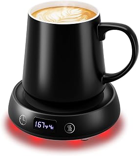 Coffee Mug Warmer Set, Smart Heated Tea Coffee Cup Warmer for Desk Office