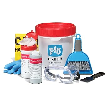 PIG Mercury Spill Kit - ext. Dia. 8.75" x 8.125" H - KIT600
