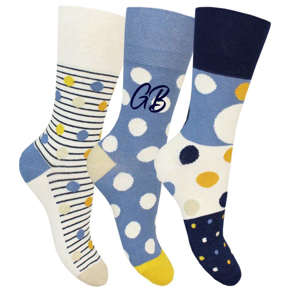 TeddyT's Personalised Women's Polka Dot Spot Socks (3 Pack)