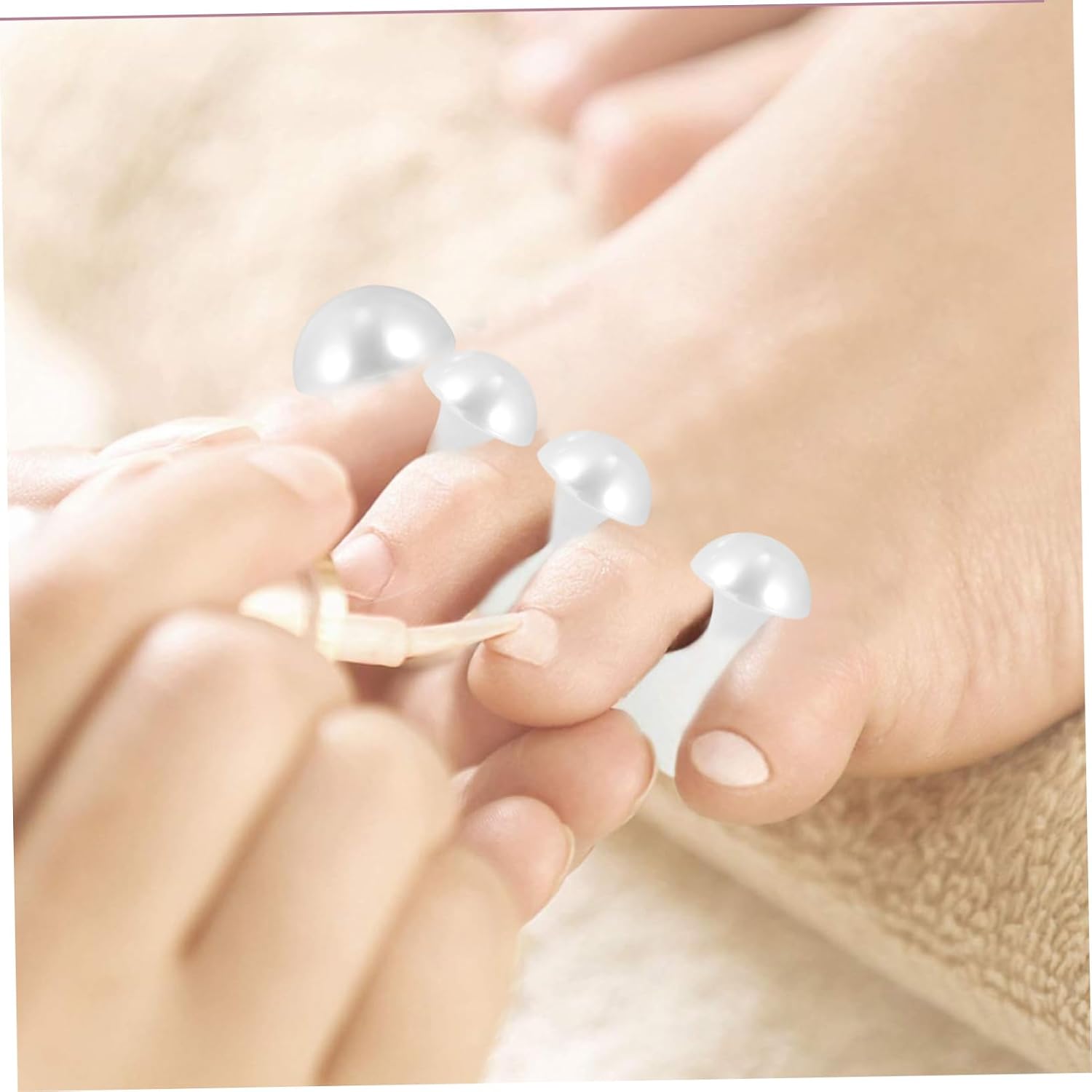 Toe Separators Pedicure for Women Men Gel Toe Separators Comfortable Fit for Alignment