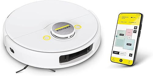 Miniatura 9 de Kärcher RCV 3 Robot aspirador con función de fregona 2500 Pa- Control remoto a través de la aplicación, navegación láser LiDar - mapeo de pisos,